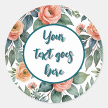 criar o próprio adesivo do casamento rosas de pêss