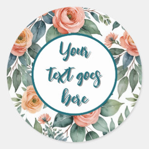 criar o próprio adesivo do casamento rosas de pêss