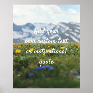 Criar Poster de Cotação Personalizada - Flores e