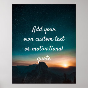 Criar Poster de Cotação Personalizada - Montanha