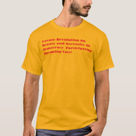 Criar Revolução na Camisa T