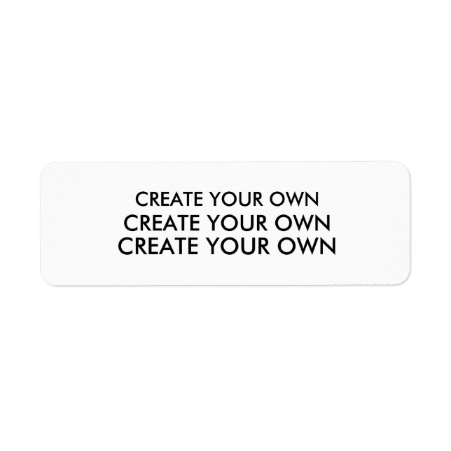 Criar seu próprio BRANCO da etiqueta de endereço d (Frente)