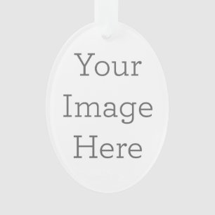 Criar seu próprio ornamento acrílico oval