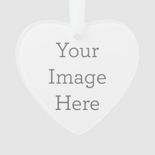 Criar seu próprio ornamento do acrílico do cora