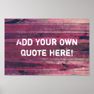 Criar seu próprio poster de madeira das citaçõe