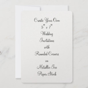 Criar seus próprios convites do casamento 5" x 7"