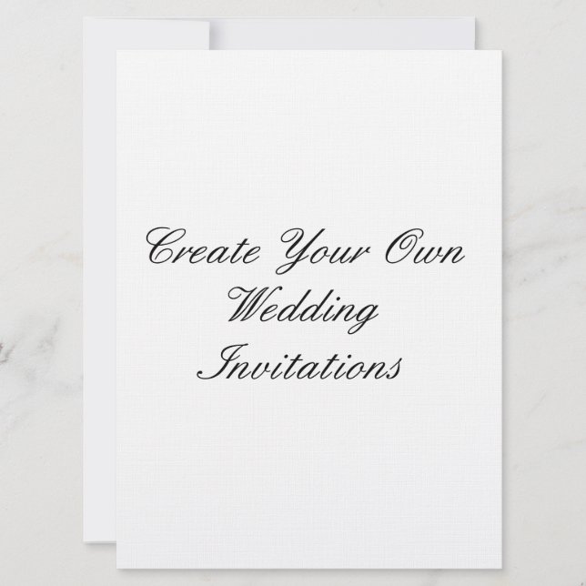 Criar seus próprios convites do casamento 6,5" x (Frente)