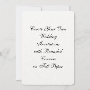 Criar seus próprios convites do casamento sentiu