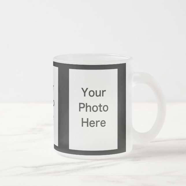 Criar sua própria caneca do vidro de fosco de 3 (Direita)