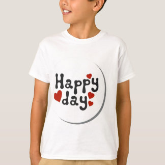 Criar um design de camiseta com o título "Happy Da