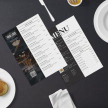 Criative Restaurant Menu Back and Front