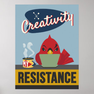 Criatividade é minha resistência - Impressão de es