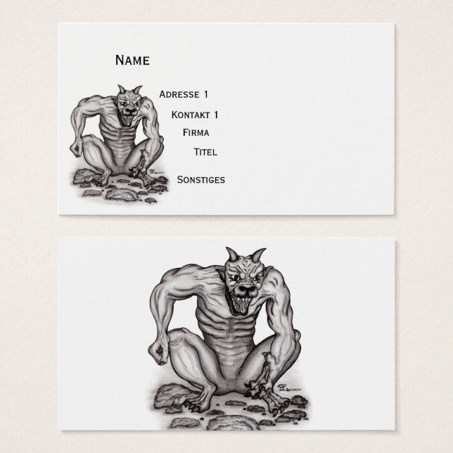 Criatura comum - Troll, Golem e Diabo (Frente & Verso)