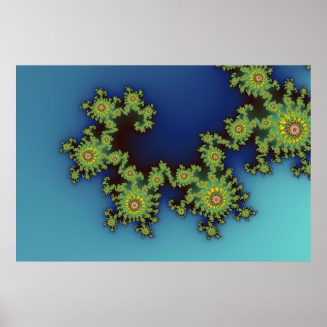 Criatura do Mar - Poster Fractal (Frente)