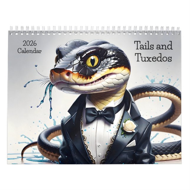 Criaturas do Calendário 2026 Tails e Tuxedos (Capa)
