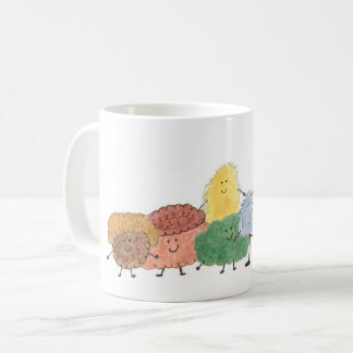Criaturas Fofas e Felpudas em uma Caneca de Café