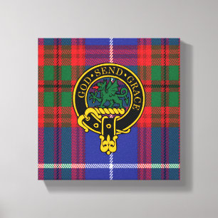 Crichton Scottish Crest e Tartan Canvas