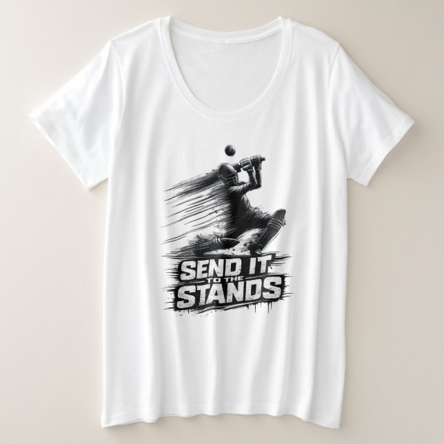 Cricket World Cup Power  T-Shirt (Frente do Design)