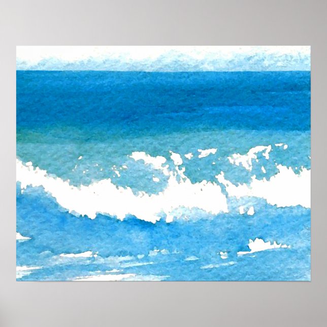 CricketDiane Beach Art Poster - Ocean Dance (Frente)