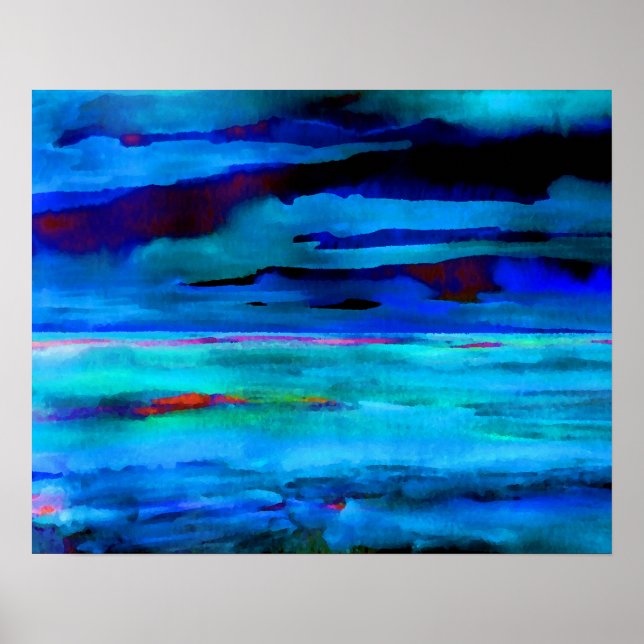 CricketDiane Ocean Poster - Mar Azul (Frente)