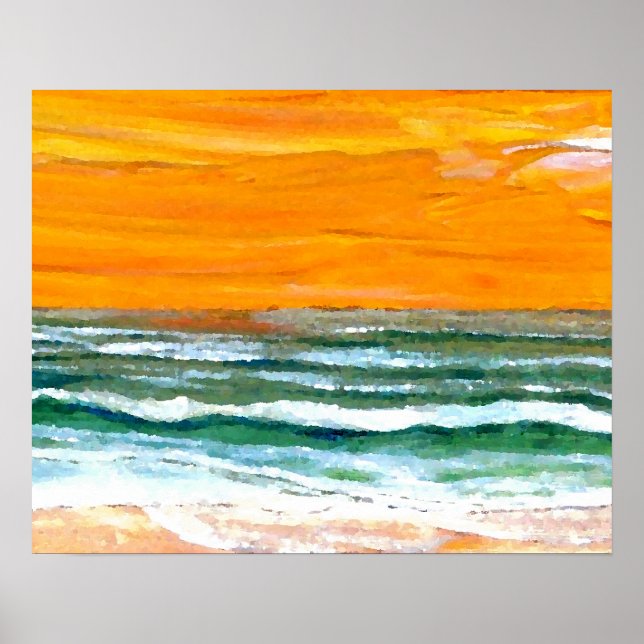 CricketDiane Ocean Poster - Praia Joy Ocean Waves (Frente)