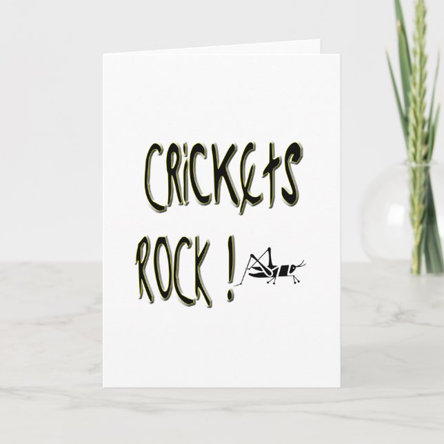 Crickets Rock! Cartão (Frente)