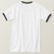 Camiseta Masculina Básica Ringer (Verso do Design)