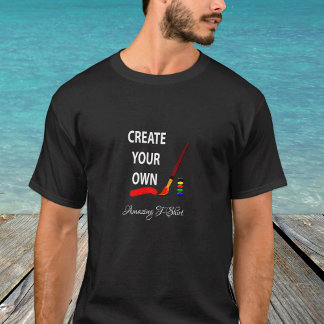 Crie a camiseta de fotos preta, com facilidade/per