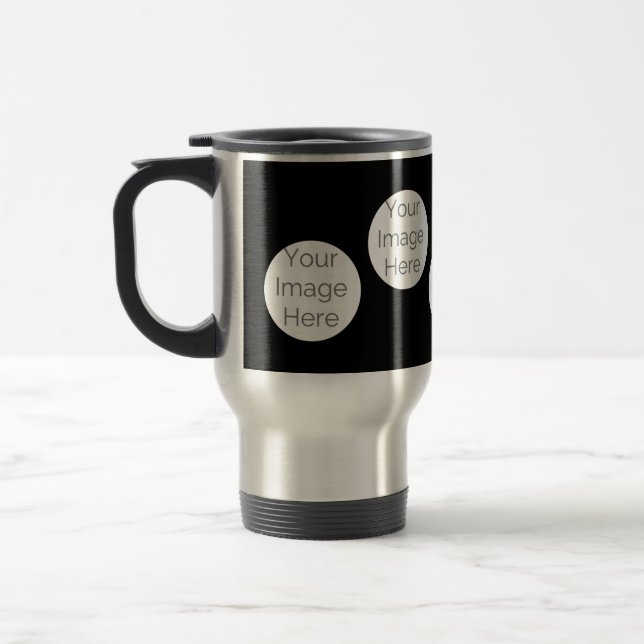 crie a sua caneca de viagem com colagem de fotos (Esquerda)