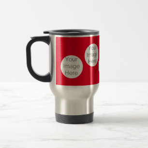 crie a sua caneca de viagem com fotos vermelhas