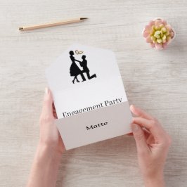 Crie a sua Festa de noivado II, RSVP Branco
