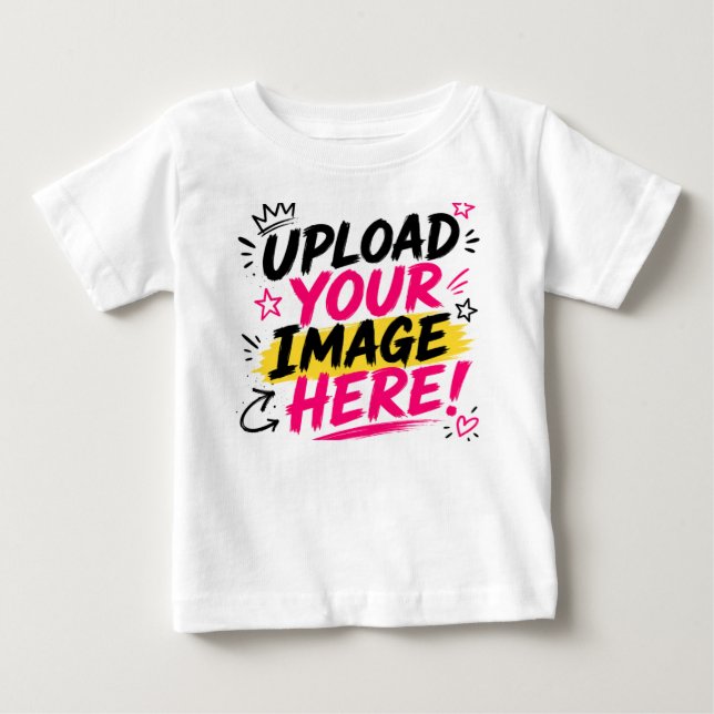 Crie a Sua Própria Camiseta de Bebê | Envie Sua Im (Frente)