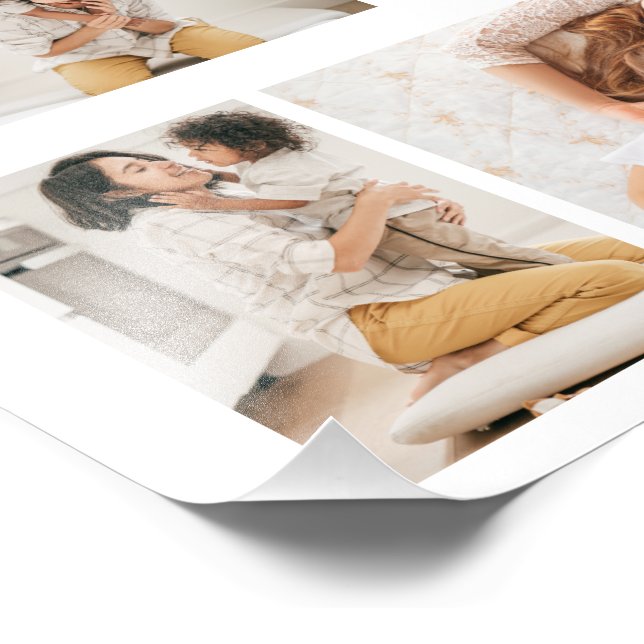 Crie a sua própria colagem de 4 fotos (Borda)