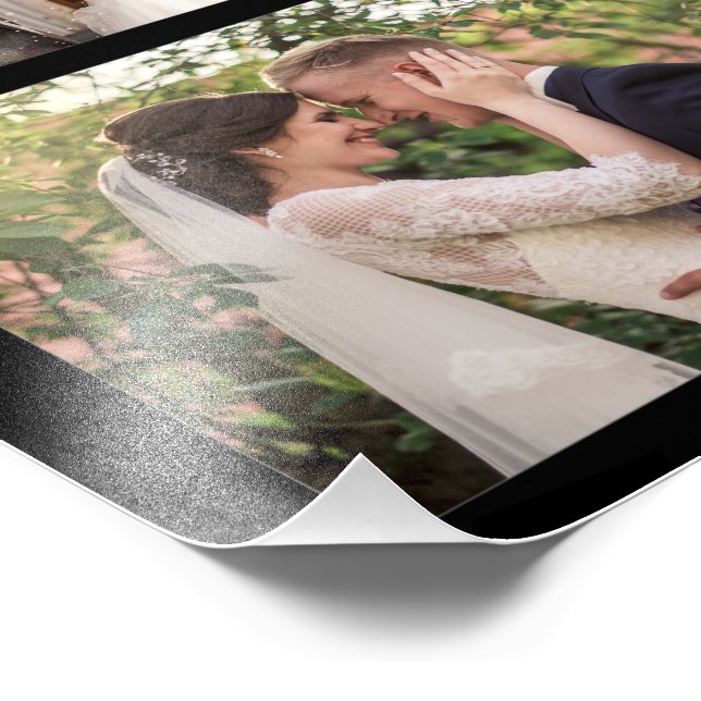 Crie a sua própria colagem de 6 fotos a preto (Borda)