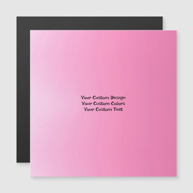 Crie a sua própria placa magnética personalizada (Frente/Verso)