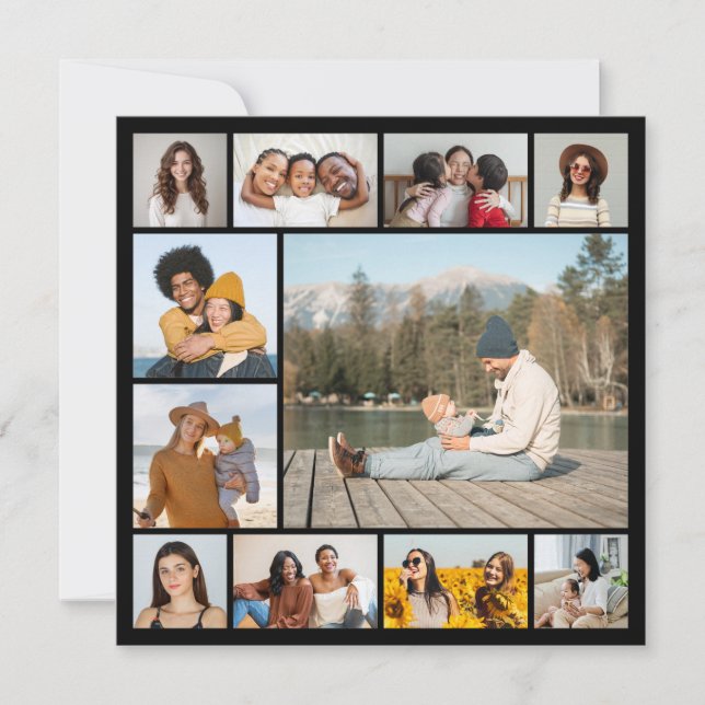 Crie A Sua Própria Placa Plana De Colagem De Fotos (Frente)