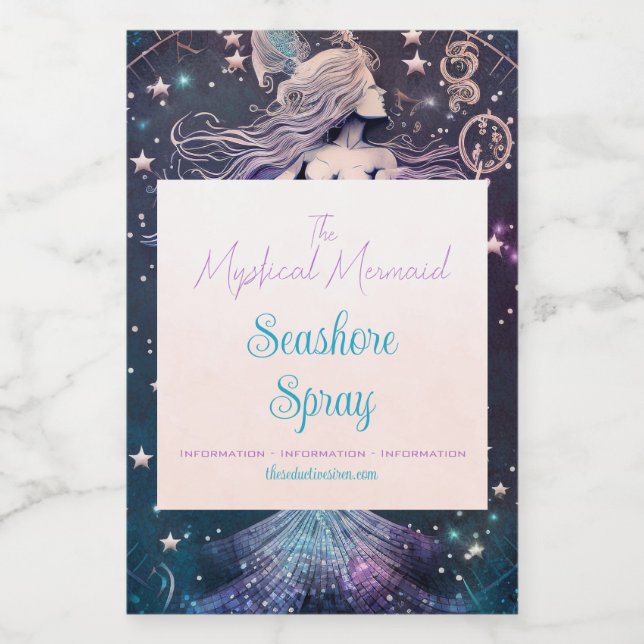 Crie A Sua Própria Sereia Celestial Roxa (Rótulo Único)