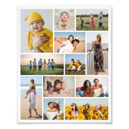 Crie o seu próprio 12 Foto Collage Foto Alargament