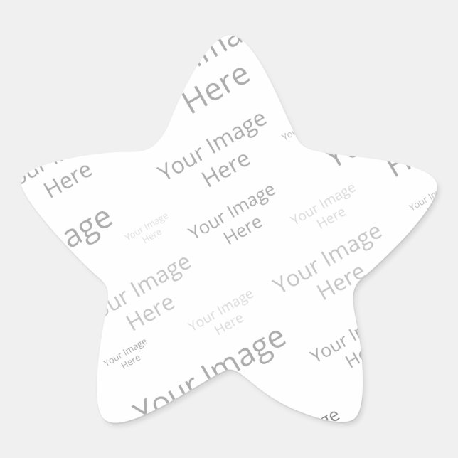 Crie o seu próprio adesivo brilhante com estrela p (Frente)