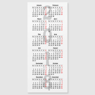 Crie o seu próprio cartão magnético de calendário