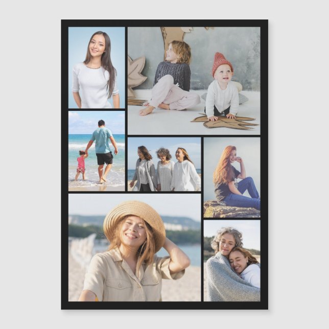 Crie O Seu Próprio Cartão Magnético De Colagem De  (Frente)