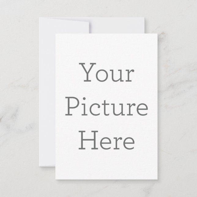 Cartão de agradecimento folha única 8.9 cm x 12.7 cm (Frente)