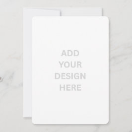 Crie o seu próprio Convite Arredondado de 5" x 7"