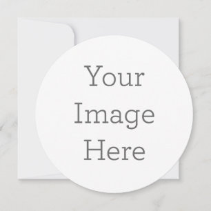 Crie O Seu Próprio Convite Círculo De 5,25"