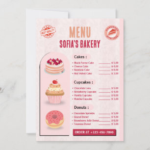 Crie o seu próprio Modelo de Cartão de Menu de Bak
