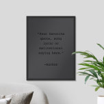 Crie o seu próprio Poster de citação preta Matriz<br><div class="desc">Crie a sua própria citação personalizada de arte poster. Apresenta uma tipografia minimalista de máquina de escrever a preto mate.</div>