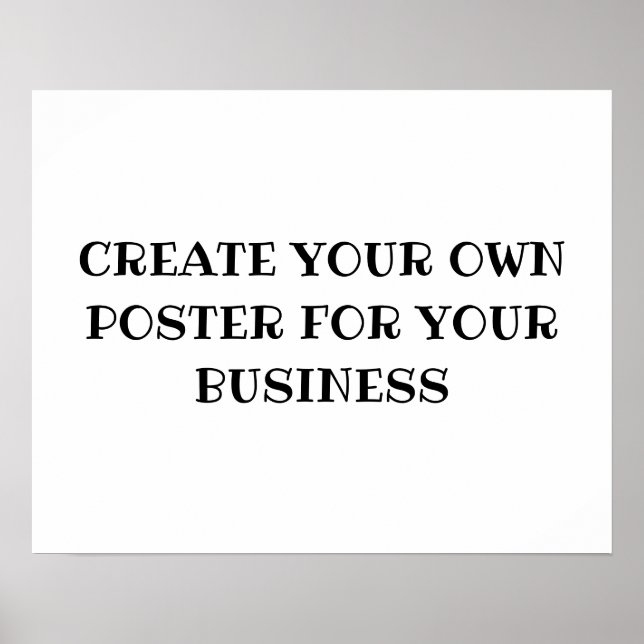 CRIE O SEU PRÓPRIO POSTER PARA A SUA EMPRESA (Frente)