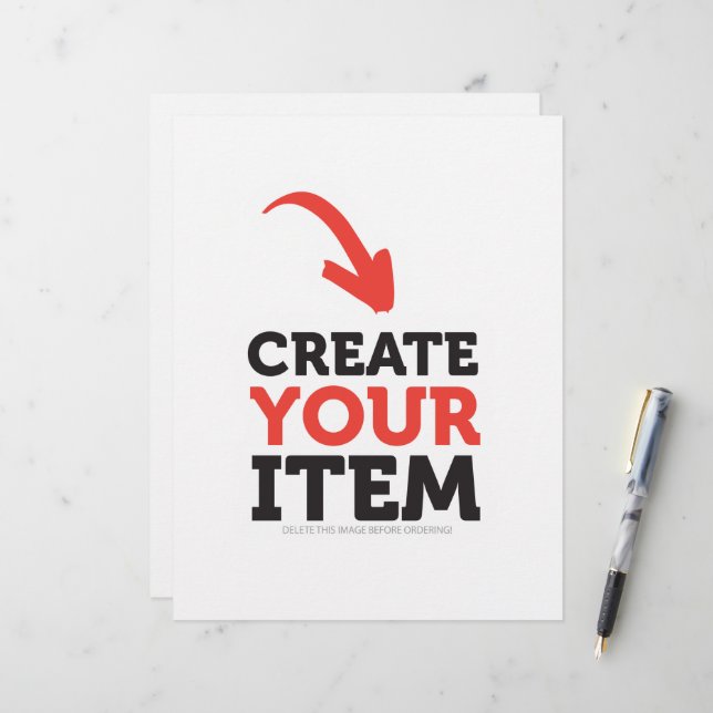 CRIE-O-VOCÊ-MESMO DIY Personalizado envie seu desi (Frente/Verso In Situ)