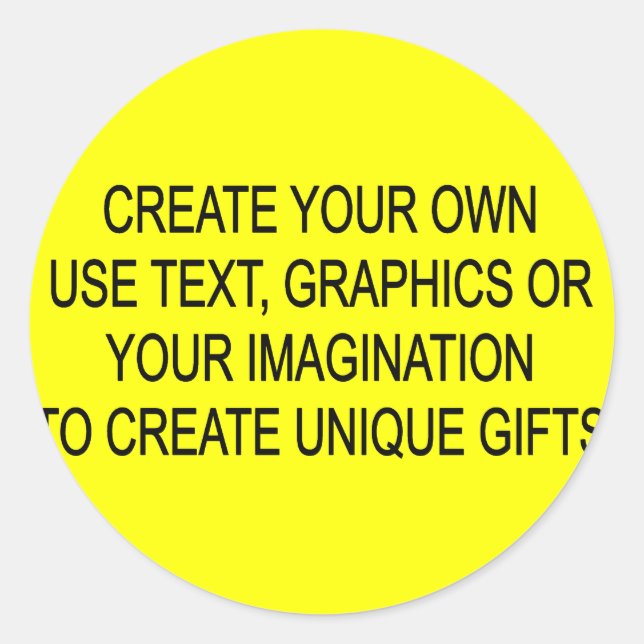 Crie os seus autocolantes (Frente)