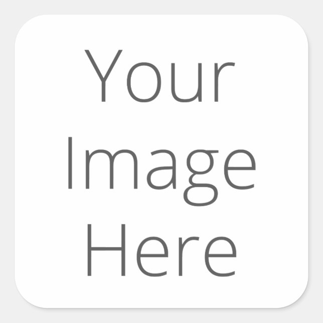 Crie os seus autocolantes quadrados grandes (Frente)